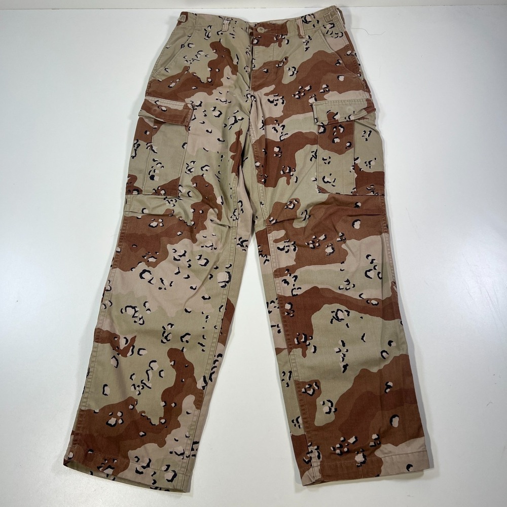 US Military Chocolate Chip Desert Camo Pants Mens 30x30 Combat Trousers Army 90s - Picture 2 of 11